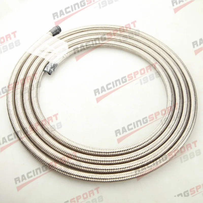 

AN12 AN-12 Stainless Steel Braided Fuel Line Gas Oil Hose 6M (19.7FT) Length