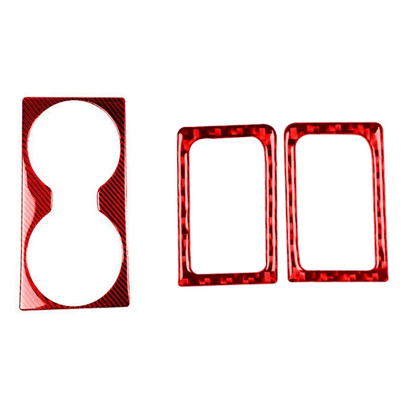 

Door Lock Pin Button Knob Frame Cover Trim with Backseat Speaker Circle Loudspeaker Trim for Nissan GTR R35 2008-2016