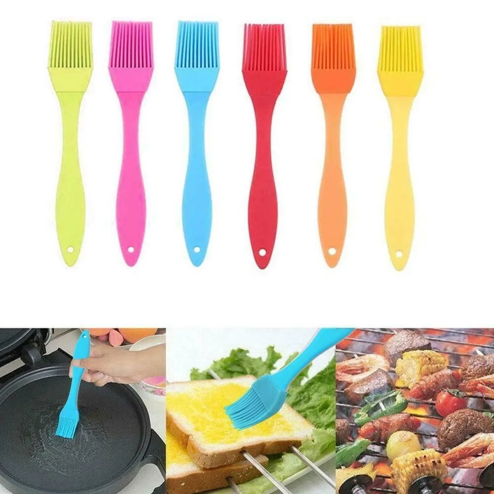 

6 Pcs Silicone Kitchen Basting Brush Set Pastry Barbecue Oil Bbq Bread Grill BBQ Barbeque Accessories kitchen Tools