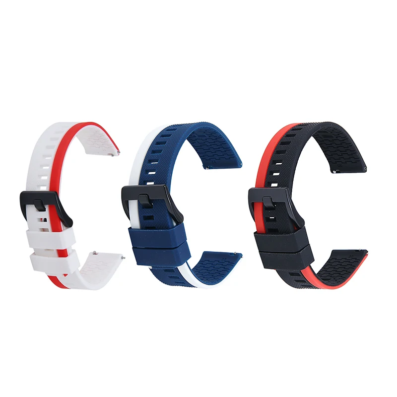 Ремешок силиконовый для Huawei Watch GT 2/GT 2E/GT двухцветный браслет наручных часов Samsung