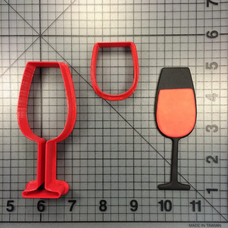 Формочки для печенья в форме бокала вина пищи и напитки формочки с 3D рисунком