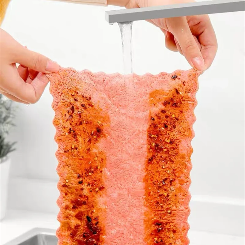 Тряпочка для мытья посуды из микрофибры впитывающая тряпочка антисмазка