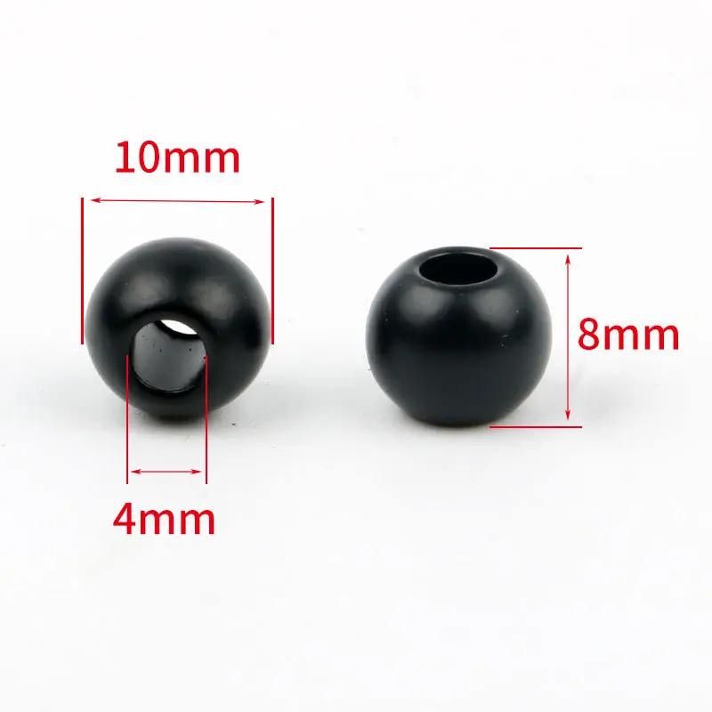 10 мм сферические жемчужные заглушки для шнура концы веревки пряжка замок крышки