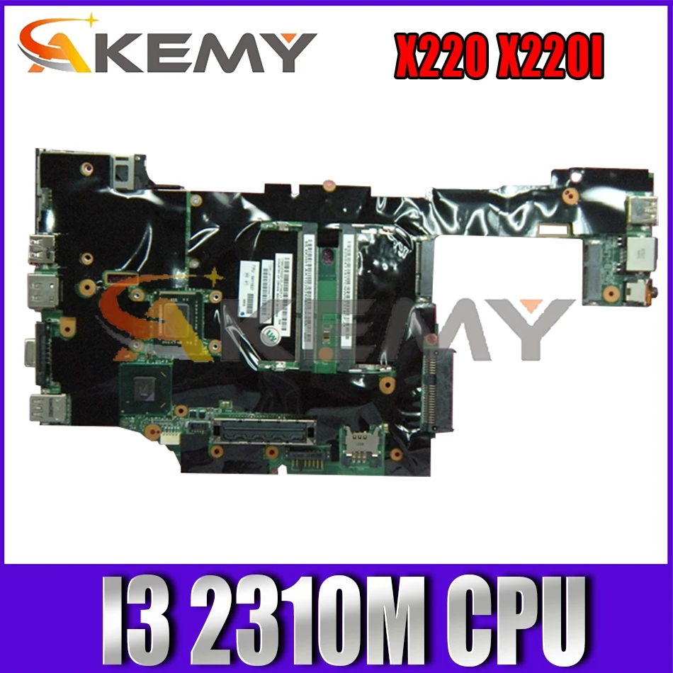 

Akemy Suitable For Lenovo ThinkPad X220 X220I Laptop Motherboard FRU 04Y1842 04W06960 4W3302 04W2123 CPU I3 2310M Work