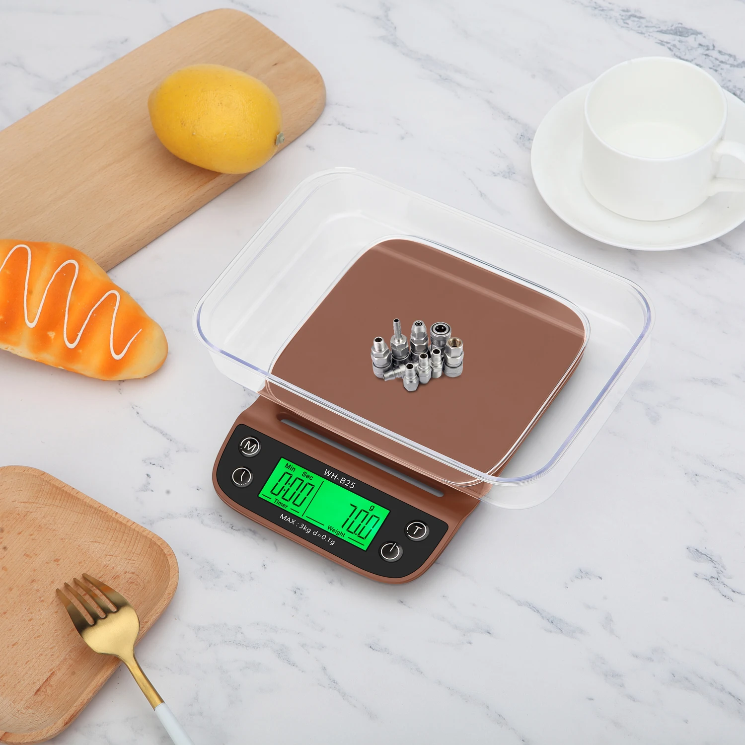 

WH-B25 LCD High Definition Display LED Green Backlight Hand-made Coffee Electronic Scale Kitchen Scale Baking Scales