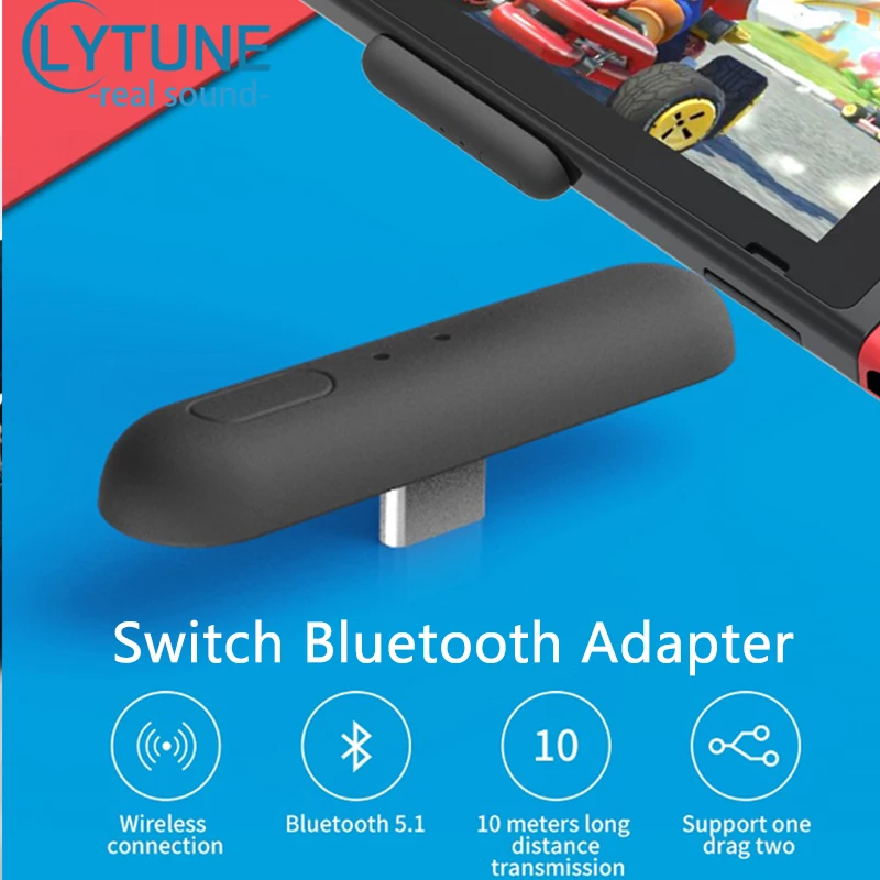 

2021 new wireless transmitter receiver suitable for Switch stereo audio transmitter Type-C USB Bluetooth compatible 5.0SW01