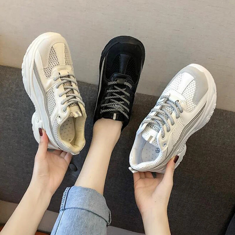 Светоотражающие кроссовки женская модная обувь для бега повседневные беговые