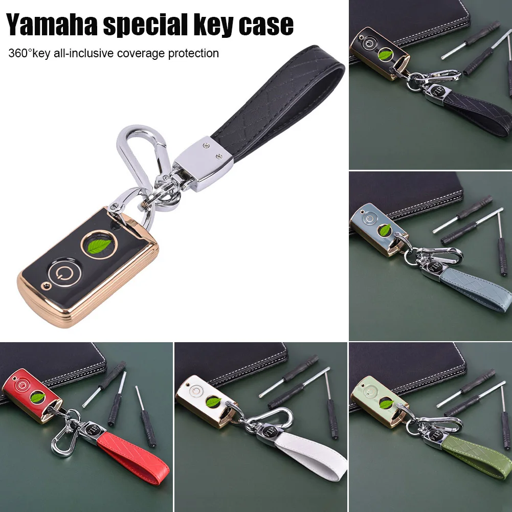 

Motorcycle Remote Key Case TPU Protective Key Cover for Yamaha NVX NVX155 XMAX XMAX300 QBIX AEROX JAUNS Motor Key Shell