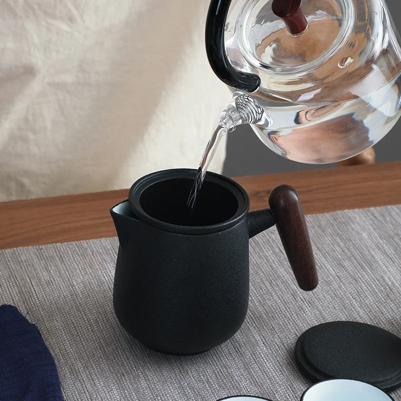 

Ceramic Portable Teapot Chinese Travel Kung Fu Tea Set Porcelain Teaset Gaiwan Tea Cups Ceremony Tea Pot Office Business Gifts