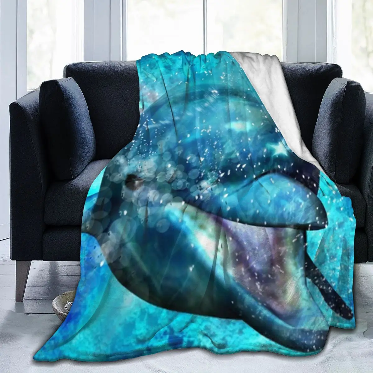

Wild Marine Animals In Ocean Super Soft And Cozy Fleece Blanket Perfect For Couch Sofa Or Bed Dropship Wholesale Flannel Throws