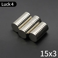 5102040100pcs round magnet 15x3 neodymium magnet 15x3mm super powerful strong permanent magnetic imanes n35 diy 153