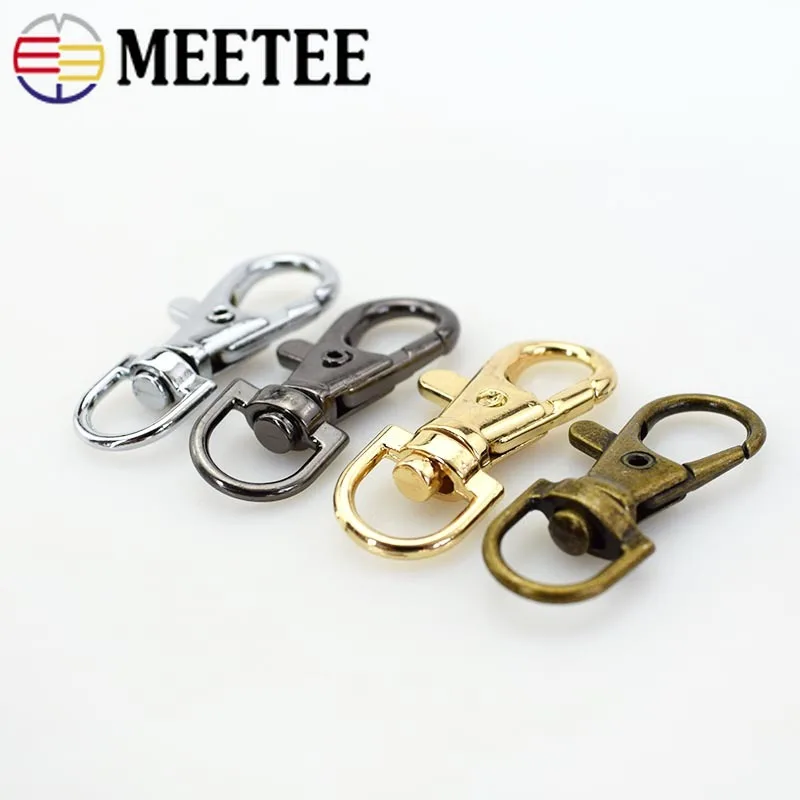 Meetee 20/50/100 шт. 10 мм металлический поворотный триггер Омаров застежки зажим