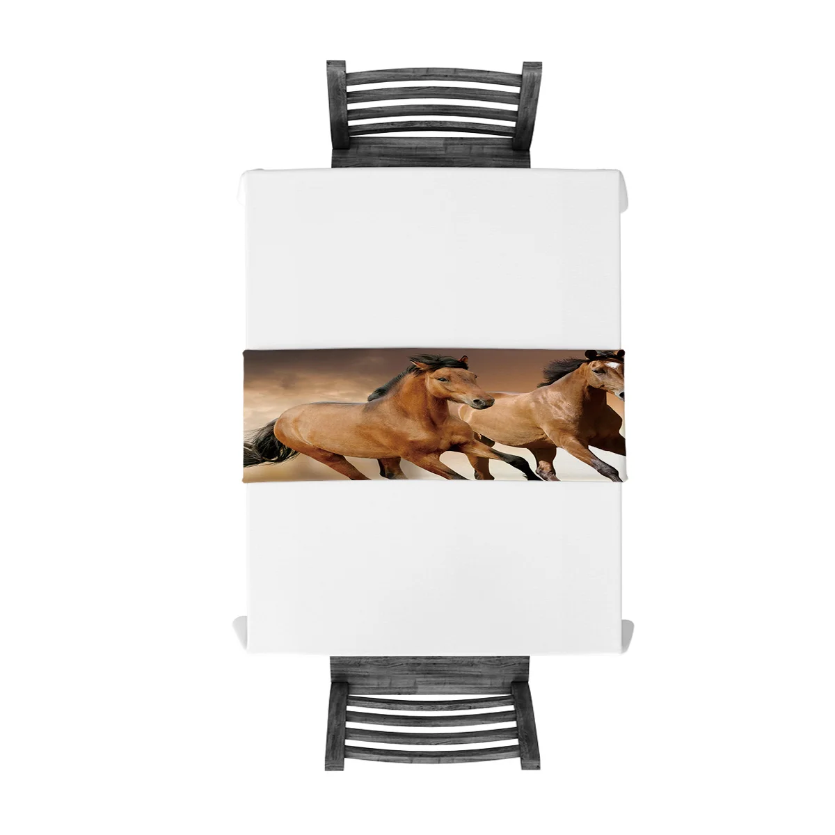 Коричневая искусственная настольная дорожка современный кухонный декор