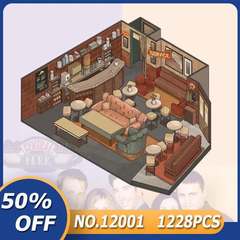 

LepinBlocks 12001 American TV Drama Central Perk Cafe 21319 Friends Building Blocks Bricks Educational Toys Children Gifts