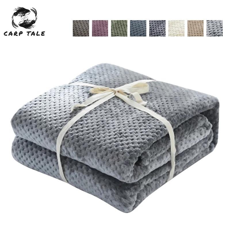 Супер мягкое Фланелевое покрывало Сетчатое портативное автомобильное для