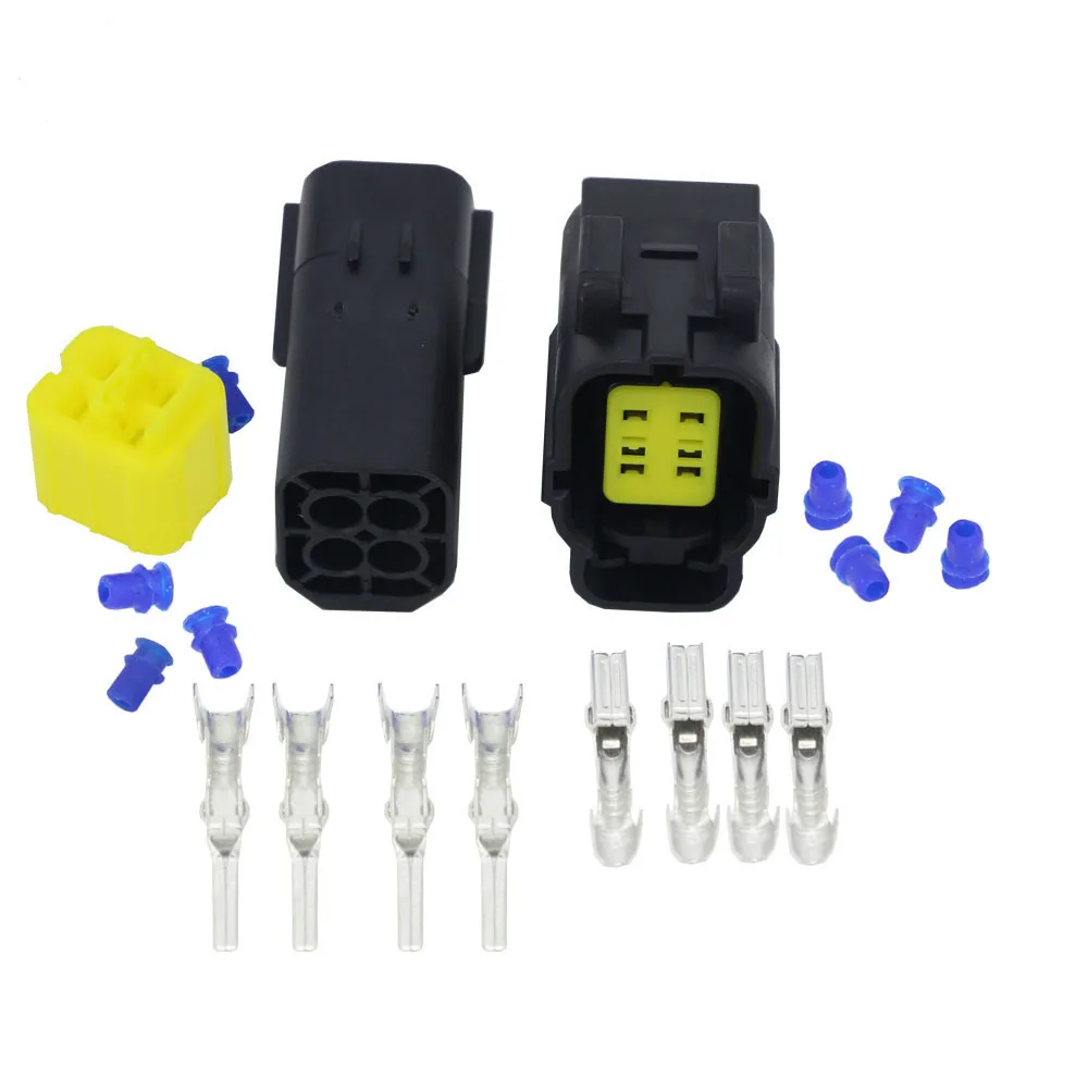 5 комплектов 4 штырька фотоэлектрическая проводка водонепроницаемый