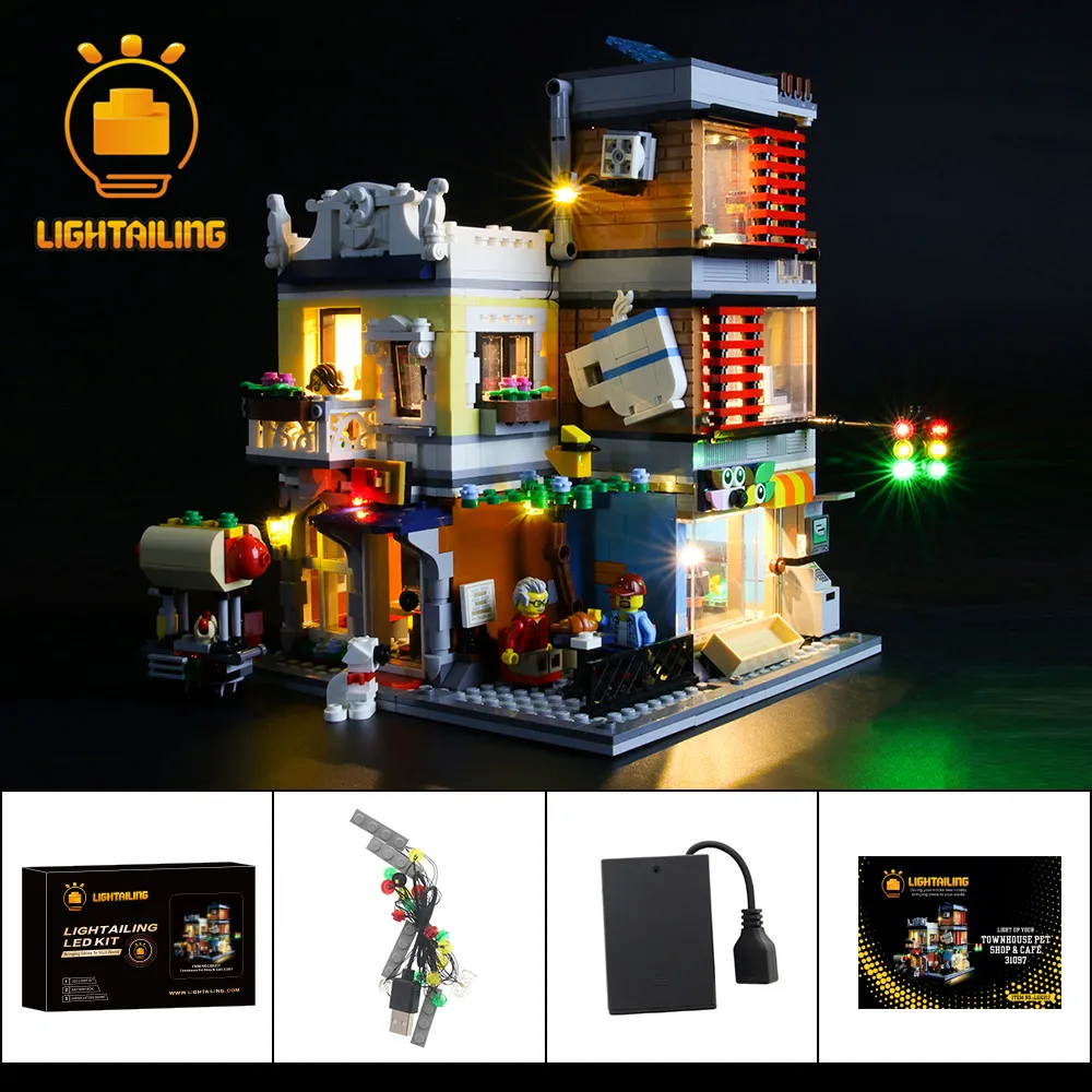 LIGHTAILING LED Light Kit For 31097 Townhouse Pet Shop & Café