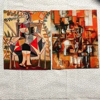 picasso manual pure cotton canvas cloth hand oil painting location cloth decoration painting world painting