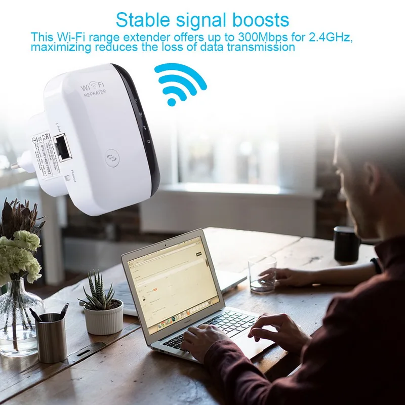 Беспроводной WiFi ретранслятор усилитель удлинитель 300 Мбит/с Wi-Fi сигнала 802.11n |
