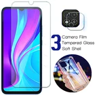 Защитное стекло для экрана и объектива камеры Xiaomi Redmi 9c, NFC, 9, 9a, c9, c