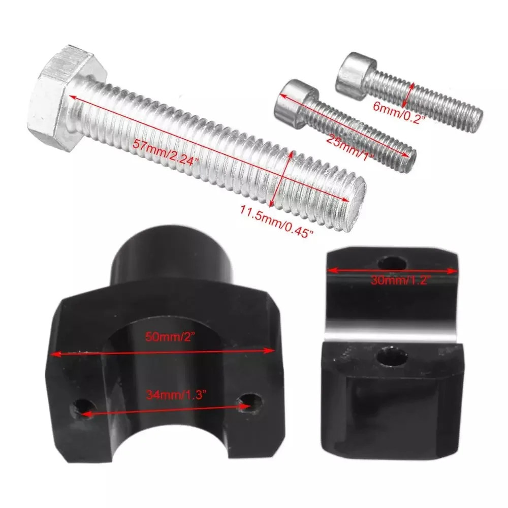 

Universal 22mm 25mm Motorcycle Handle Clip Riser Clamp Handlebar Holder Heightening for Halley Yamaha Kawasaki Honda Suzuki