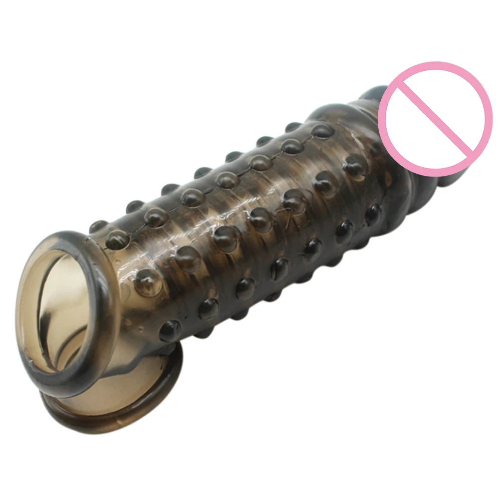 Enlargement Cock Ring Penis Reusable Condom With Soft Spikes For Extender Condoms Intimate Goods Male Sex Toys | Красота и здоровье