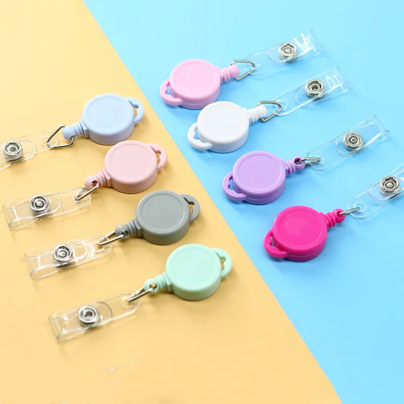 3 шт. Новый мультяшный красочный выдвижной Бейдж катушка для удостоверения