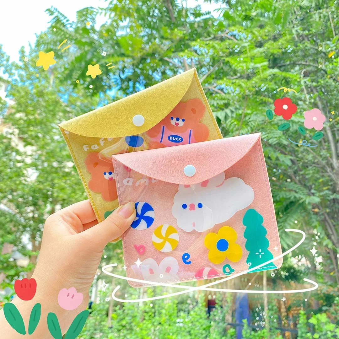 

milkjoy forest bunny mask storage bag cute cartoon soft girl Japanese card bag student meal card bag