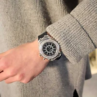 new fashion led luminous silicone watch rhinestone quartz women watches sports electronic wrist watch