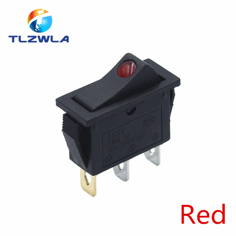 

Переключатель TLZWLA KCD3 черный 16А 250В