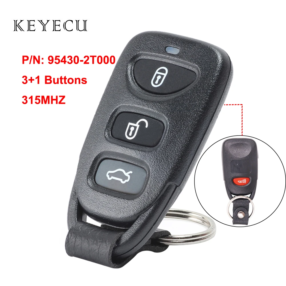 Keyecu дистанционный ключ для Kia Optima 2011 2012 2013 автомобильный брелок 3 + 1 кнопки 315 МГц P/N