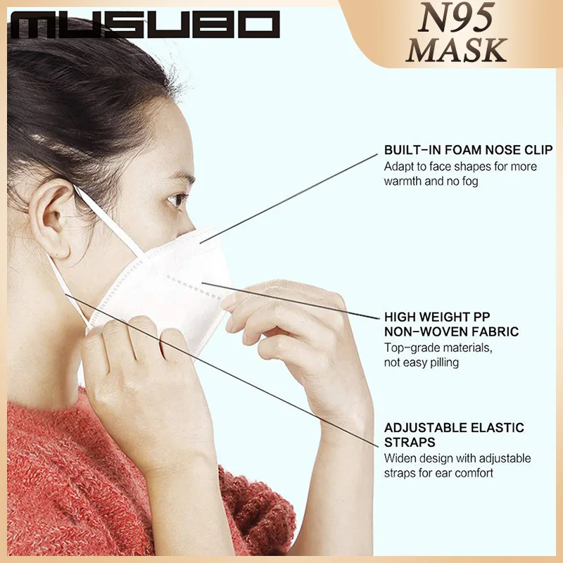 10 шт. N95 маски 4 слоев Mascarilla 마스크 маска для полости рта фильтр Маска Peinture