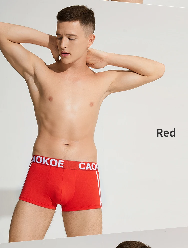 4pcs/Lot Men Underwear Boxer Elasticity Shorts Panties Solid Shorts Brand Underpants Men Cotton Breathable  Shorts Men M-2XL