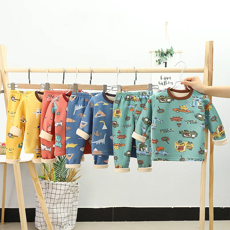 

Boys Girls Sleepwear Winter Cotton Pajamas Sets Children Homewear for Boy Pyjamas Kids Nightwear 9-19Y Teenage Pijamas Clothes