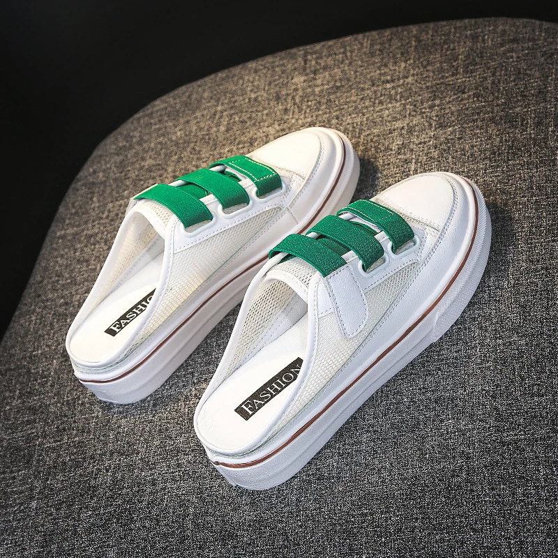 Женские сандалии и шлепанцы Новинка 2019 года Сетчатые красные летние модные туфли