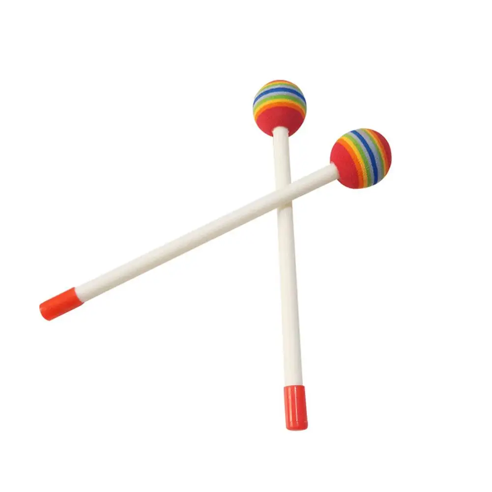 

Lollipop Head 2Pcs/Set Wooden Hand Percussion musical instruments Drum Mallets Children Music Toy For Kids