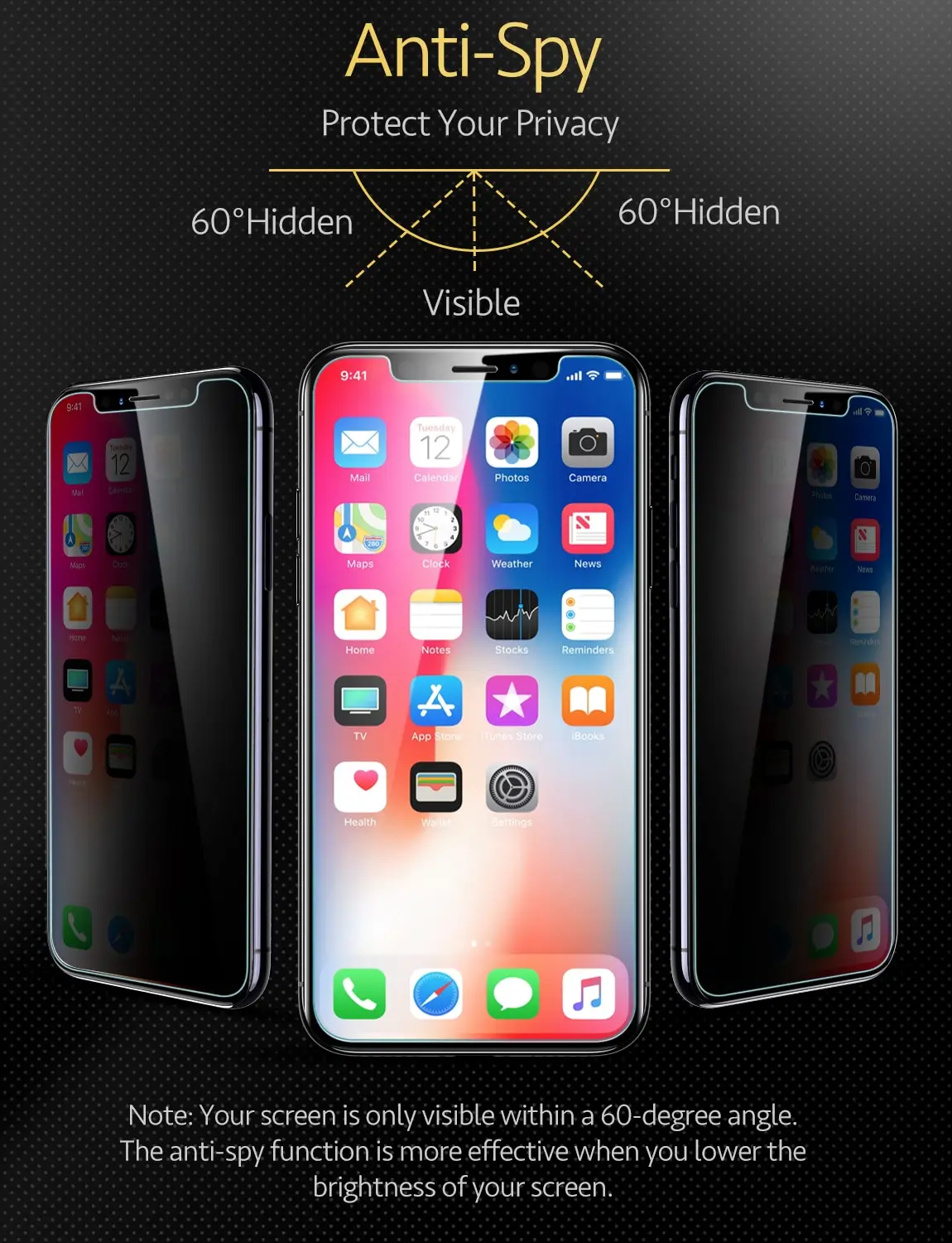 ESR закаленное стекло для защиты экрана iPhone 11 Pro 11 11 Pro Max защитная пленка против шпиона для iPhone X XS XR XS Max