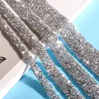 1 ярд 11, 523 см швейная отделка орнамент из кристаллов Стразы горячей фиксации стразы лента аппликатор лента с Стразы s для обуви платья