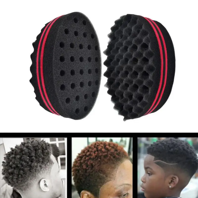 

Oval Double Sides Twist Hair Brush Sponge Wave Hair Curly Twist Braiders Sponge Brush For Afro Coil Hair Fashion Styling Tools