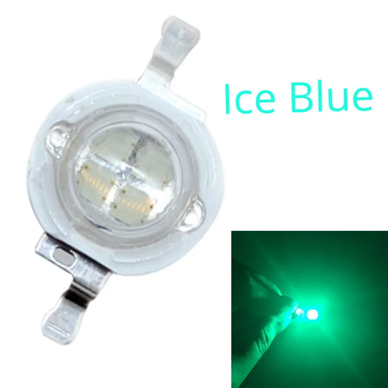 Ice Blue 10X5 Вт высокомощный светодиодный светильник-диоды светодиодный s чип SMD светильник из бисера излучатель белый зеленый красный синий желтый лампочка Диоды лампа диод - Испускаемый цвет: Ice Blue
