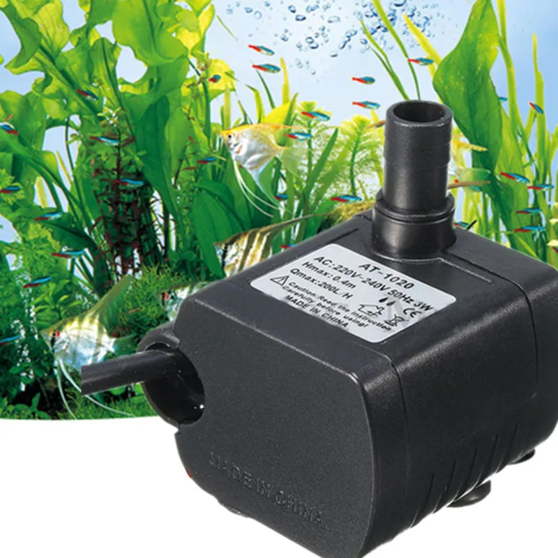 Профессиональный аквариумный вертикальный боковой водяной насос 3 Вт | Дом и сад