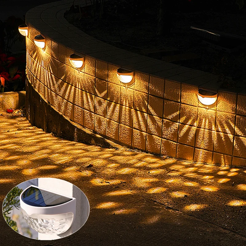 

Solar Light Outdoors Waterproof Led Solar Wall Light Fence Lamp for Patio Yard Lights Solar Led Light Outdoor Garden Decoration