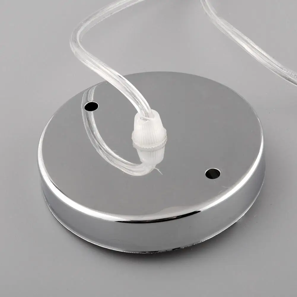 Хромированная потолочная роза подвеска E27 для дома и офиса держатель лампы