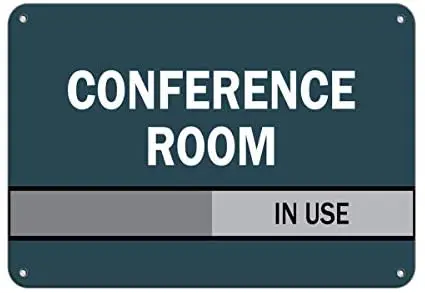 

Crysss Conference Room in use Business Sign Designer Slider Signs 12 X 9 Inches Metal Sign