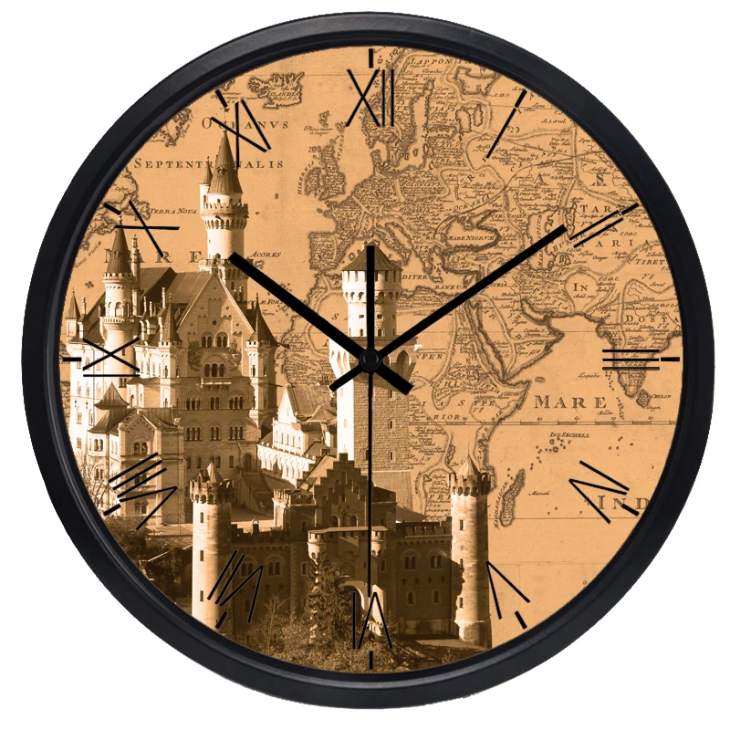 В мире часовых поясов часы бренд лобби в римском стиле номер часы-карта | Дом и сад