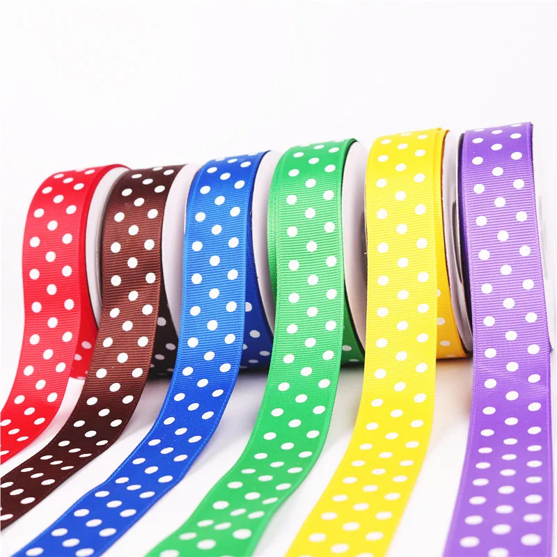 5 ярдов/рулон 11 цветов лучшее качество узор в горошек корсажные ленты Свадебная