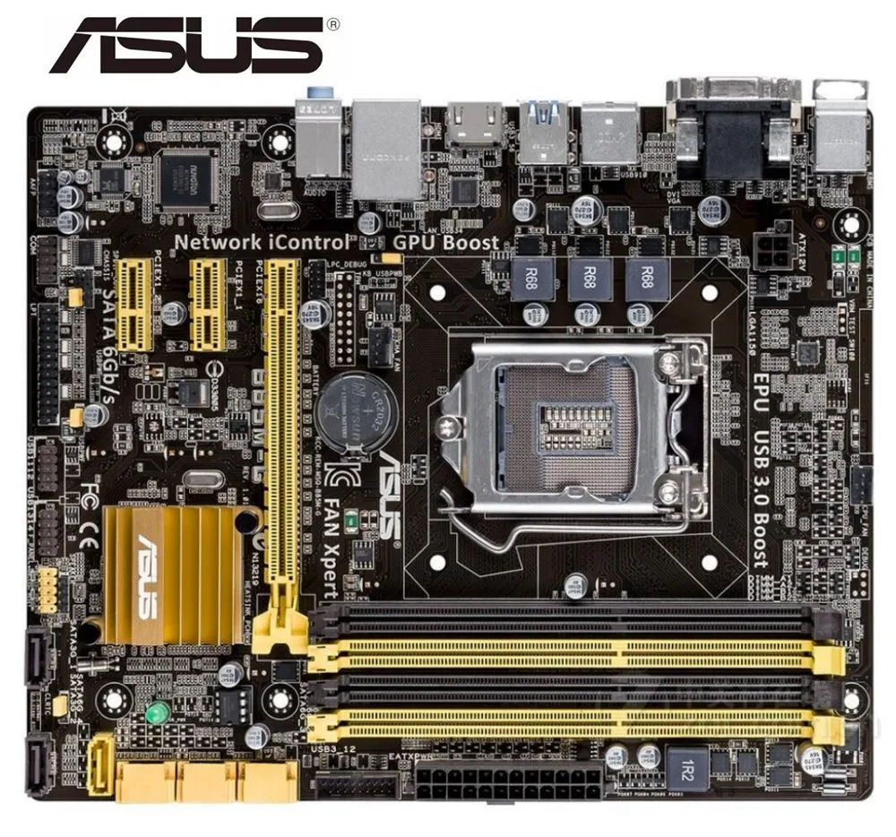 Настольная Материнская плата ASUS оригинальная B85M-G DDR3 Socket LGA 1150 материнская плата твердотельная интегрированная материнская плата