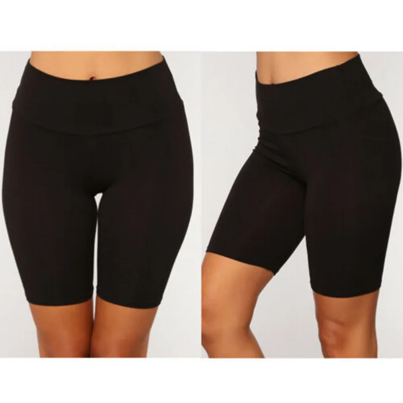 CALOFE Женские повседневные шорты с флюоресцентным рисунком Высокая талия до