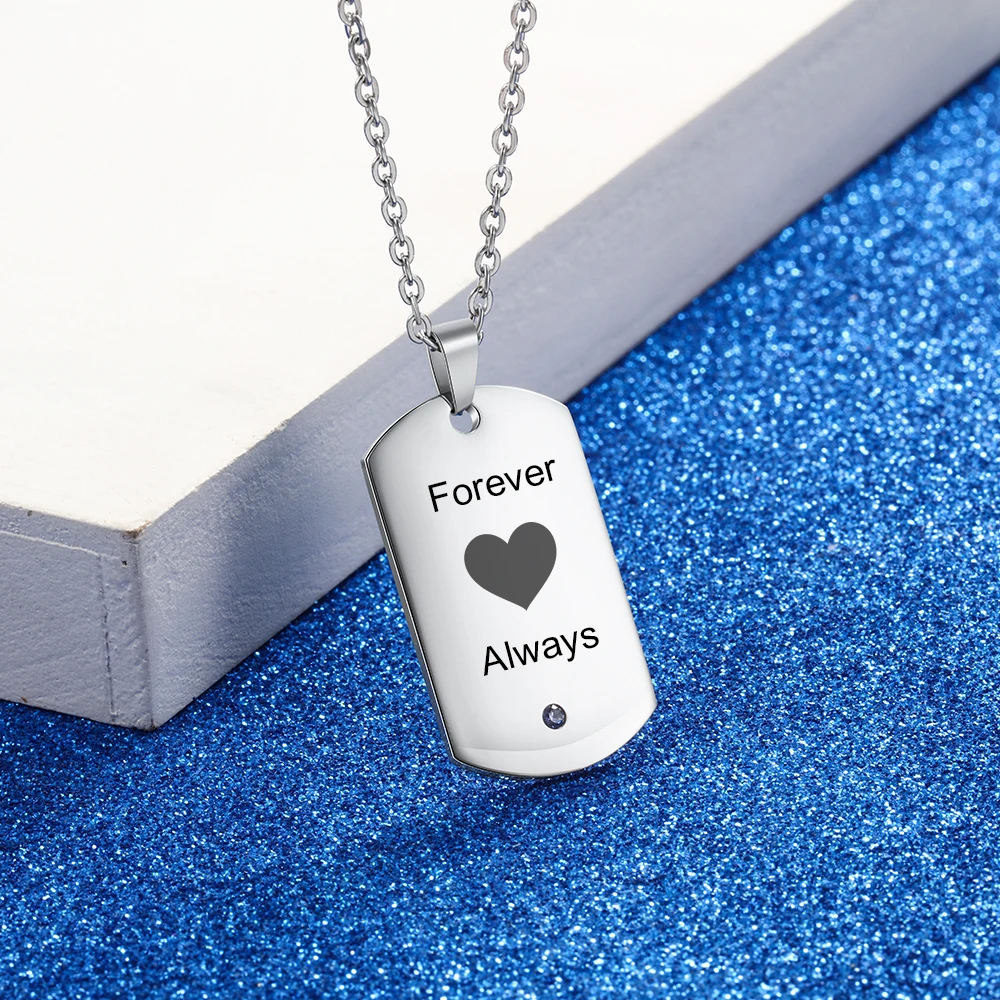 Ожерелье из нержавеющей стали с гравировкой на заказ армейская бирка для собаки