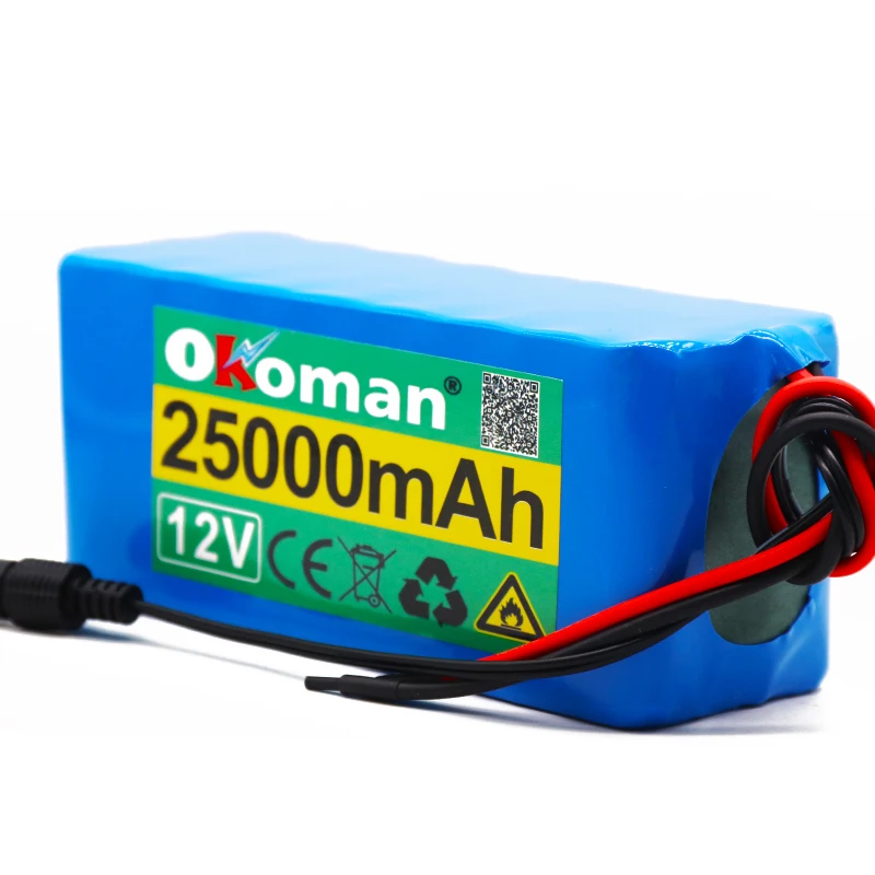 18650 аккумулятор большой емкости 12v 25ah 18650 литиевая батарея Защитная плата 12v 25000mAh для инвертора шахтерного света